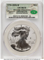 2026-W Enhanced Silver Eagle 1 oz Advanced Delivery Magnum Opus CACG MS70