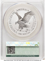 2026-W Enhanced Silver Eagle 1 oz First Day of Delivery Magnum Opus CACG MS70