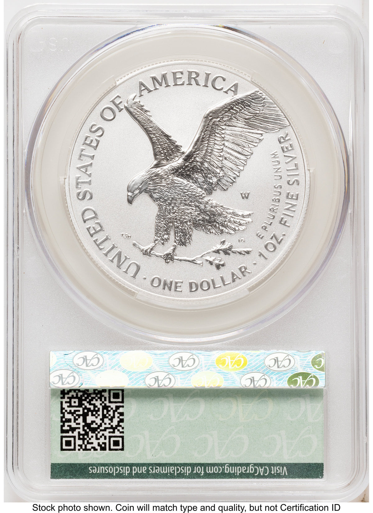 2026-W Enhanced Silver Eagle 1 oz First Day of Delivery Magnum Opus CACG MS70