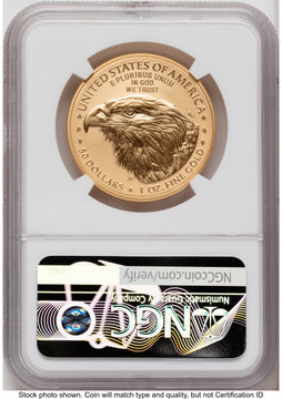 2026-W Enhanced Gold Eagle 1 oz AR Jeff Garrett Red Book NGC MS70