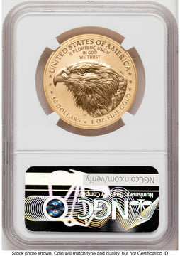 2026-W Enhanced Gold Eagle 1 oz FDI America 250 John Hancock Label NGC MS70