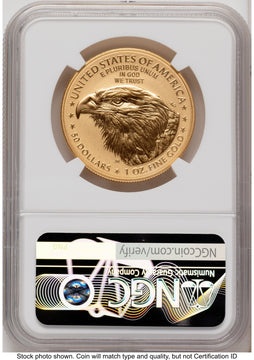 2026-W Enhanced Gold Eagle 1 oz AR Kenneth Bressett Red Book NGC MS70