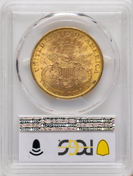 1895 $20 Blue Gradient Liberty Double Eagle PCGS MS62