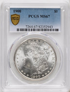 1900 Morgan Dollar PCGS MS67