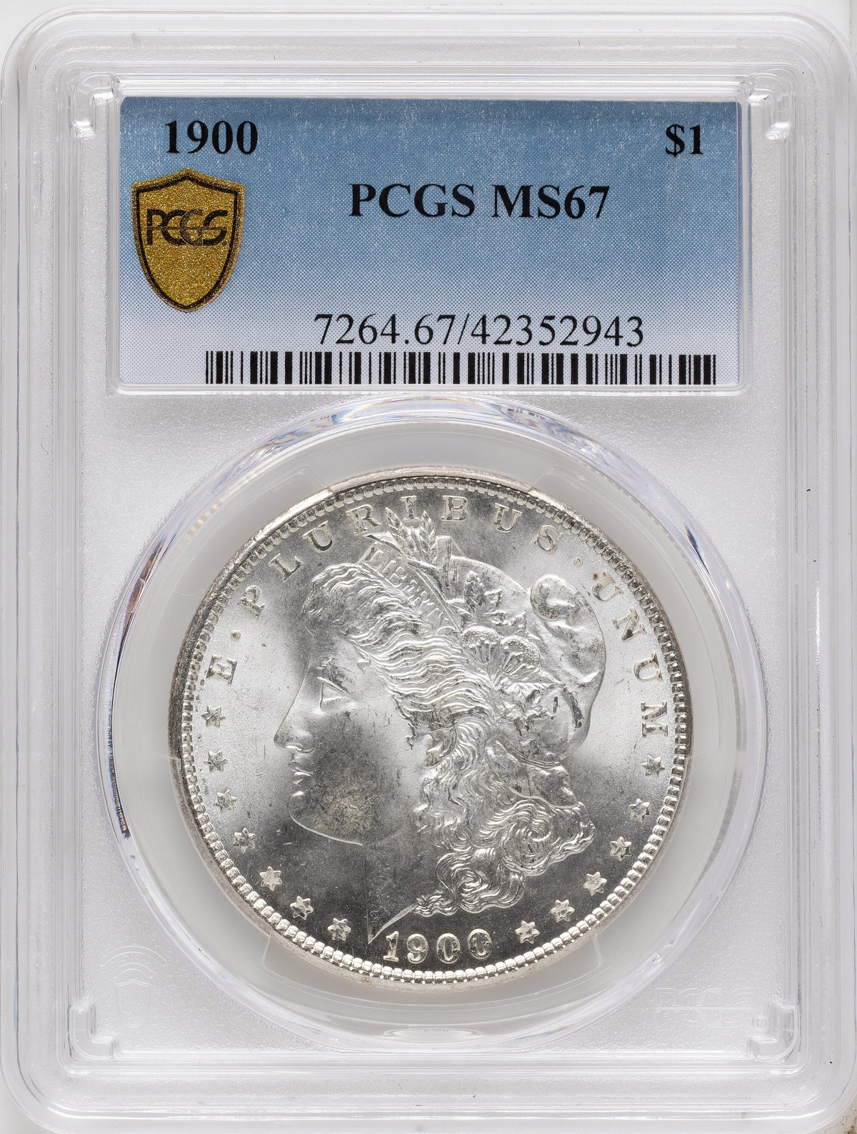 1900 Morgan Dollar PCGS MS67