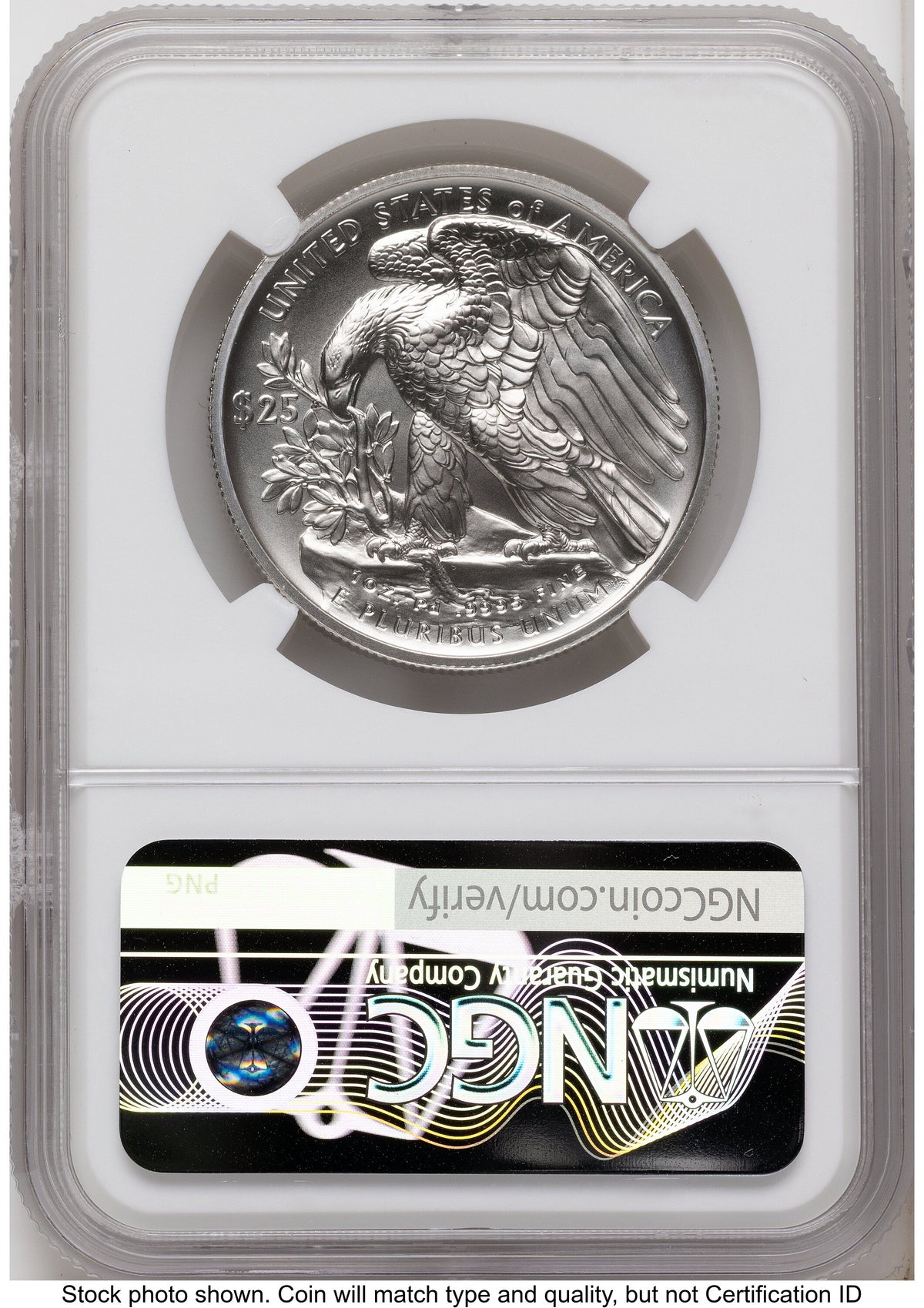 2026-W Palladium Eagle 1 oz Uncirculated FDI America 250 Congress Building Label NGC MS70