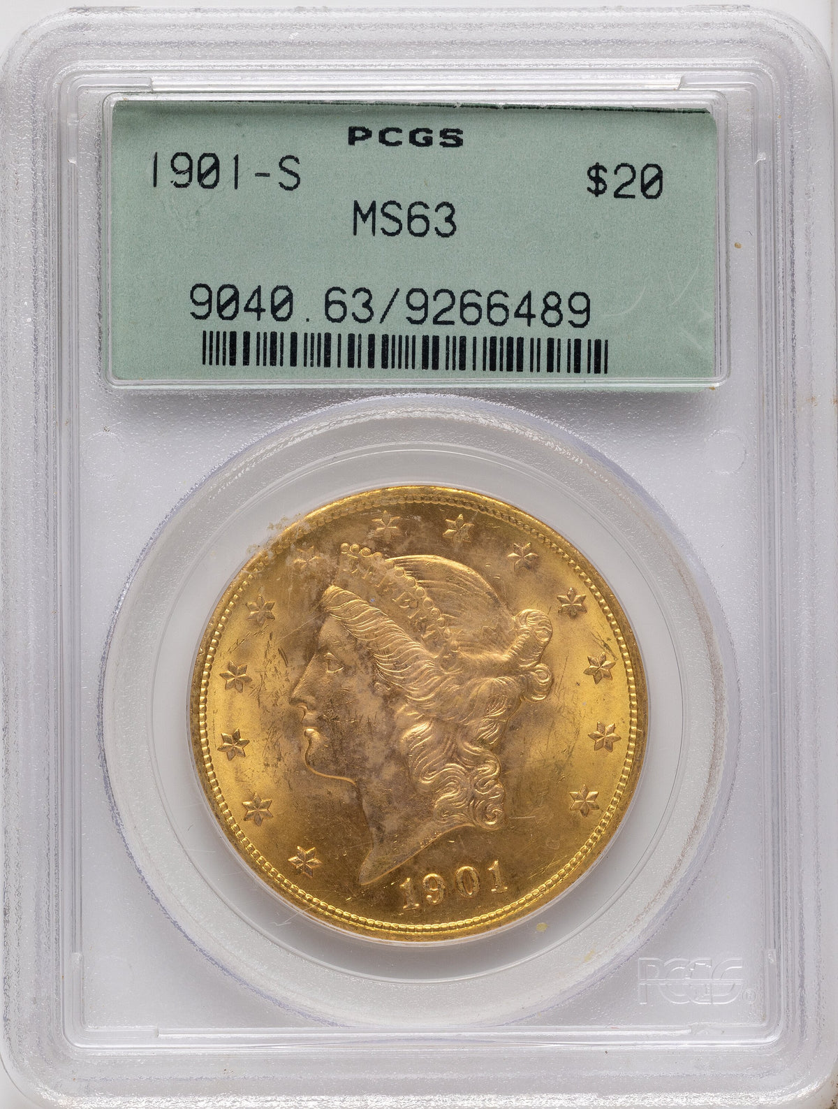 1901-S $20 Liberty Double Eagle PCGS MS63