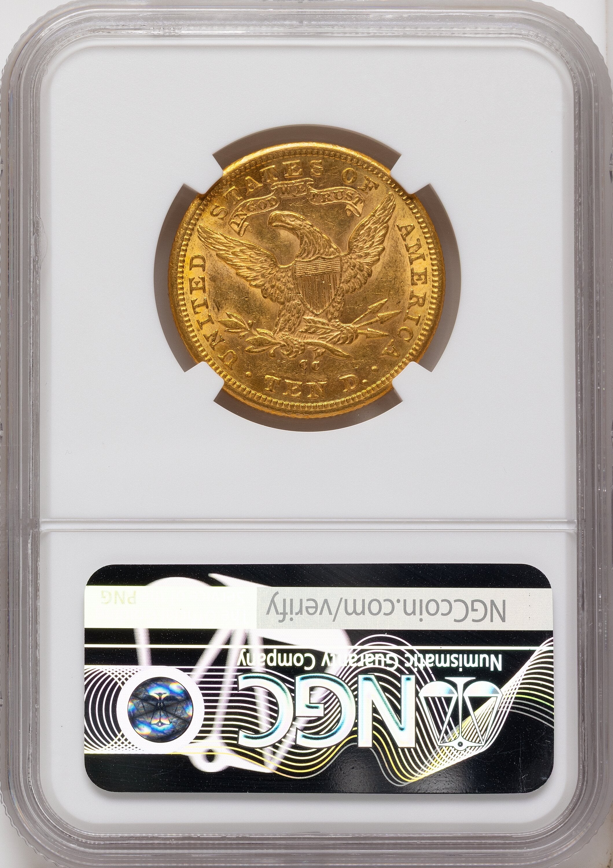 1881-CC $10 Liberty Eagle NGC AU58