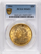 1904 $20 Liberty Liberty Double Eagle PCGS MS65+