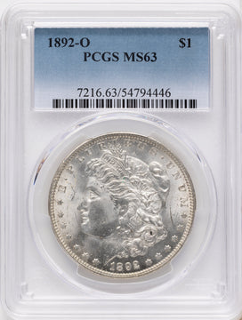 1892-O Morgan Dollar PCGS MS63