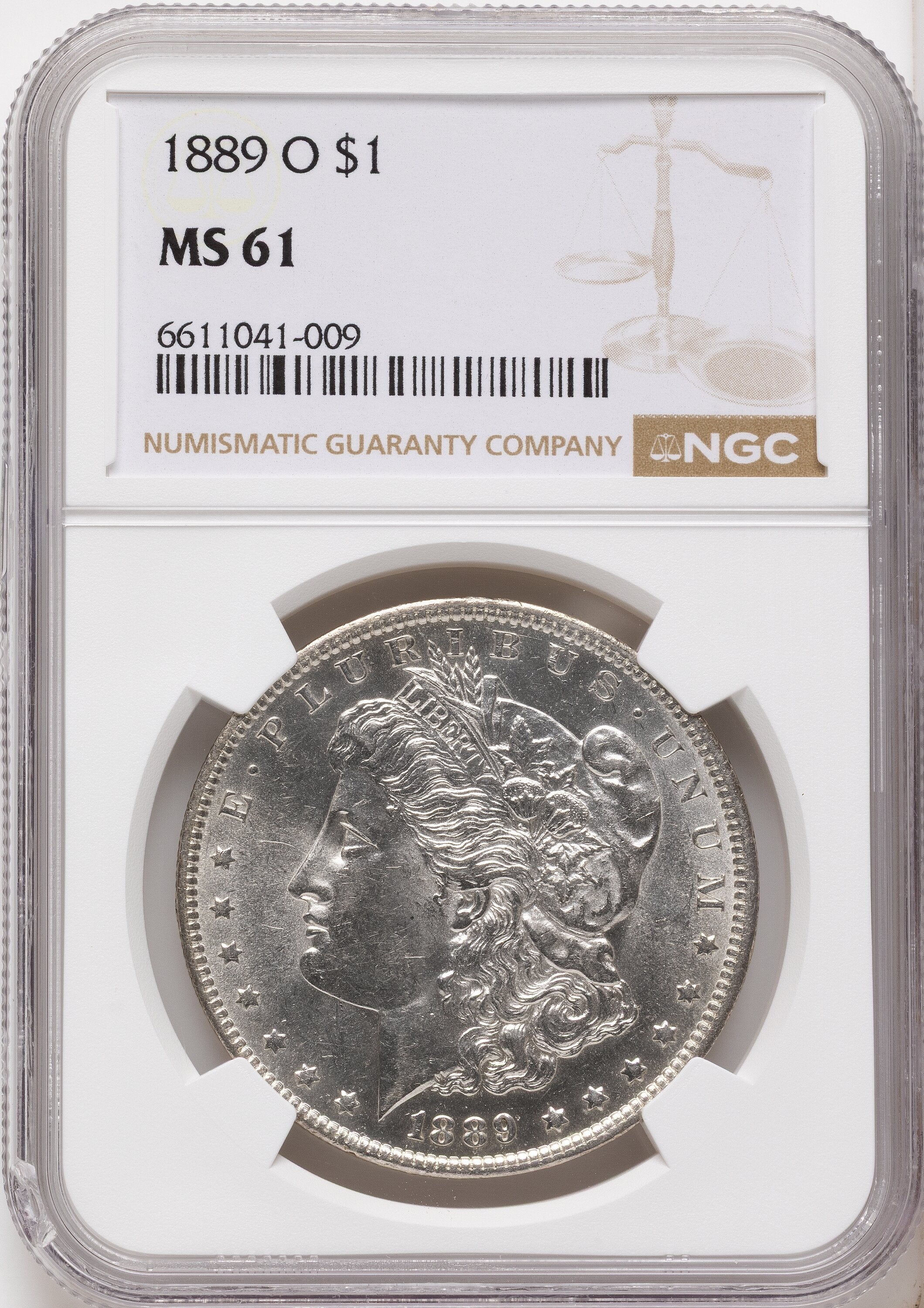 1889-O Morgan Dollar NGC MS61