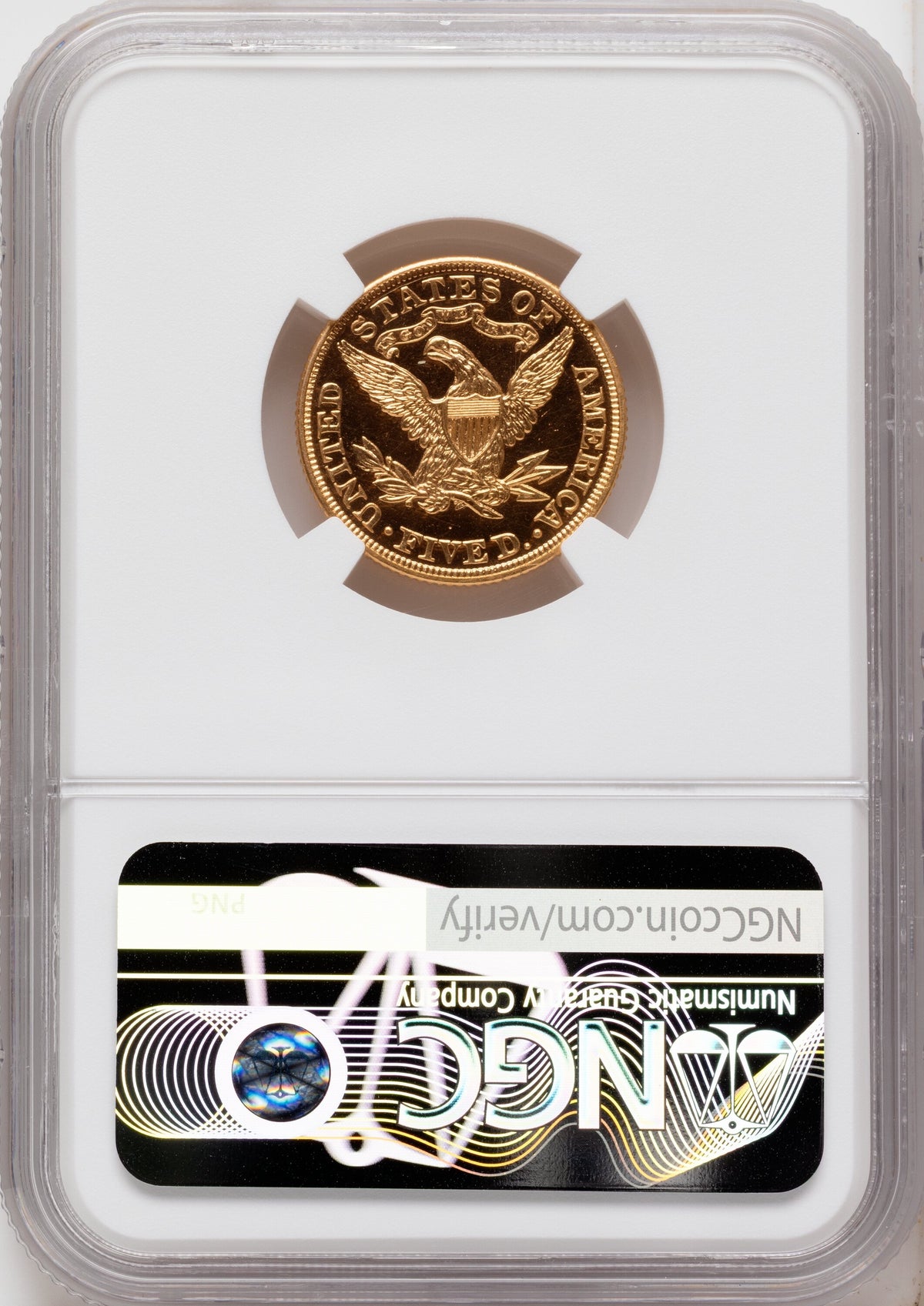 1905 $5 CA Proof Liberty Half Eagle NGC PR63