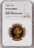 1905 $10 CA Proof Liberty Eagle NGC PR64