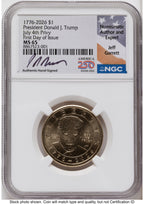 2026 Semiquincentennial President Donald J. Trump $1 (Privy Mark) FDI Jeff Garrett America 250 NGC MS65
