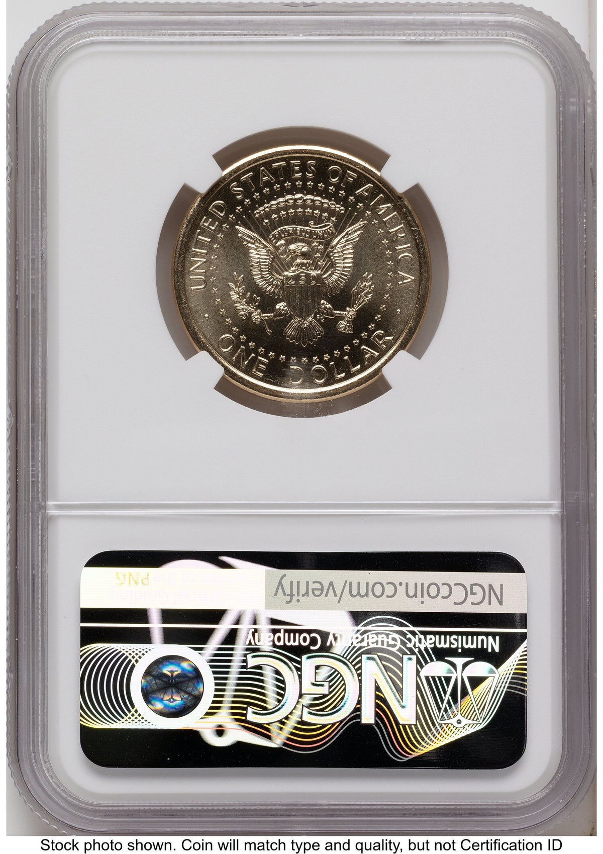 2026 Semiquincentennial President Donald J. Trump $1 (Privy Mark) AR America 250 Congress Building Label NGC MS65