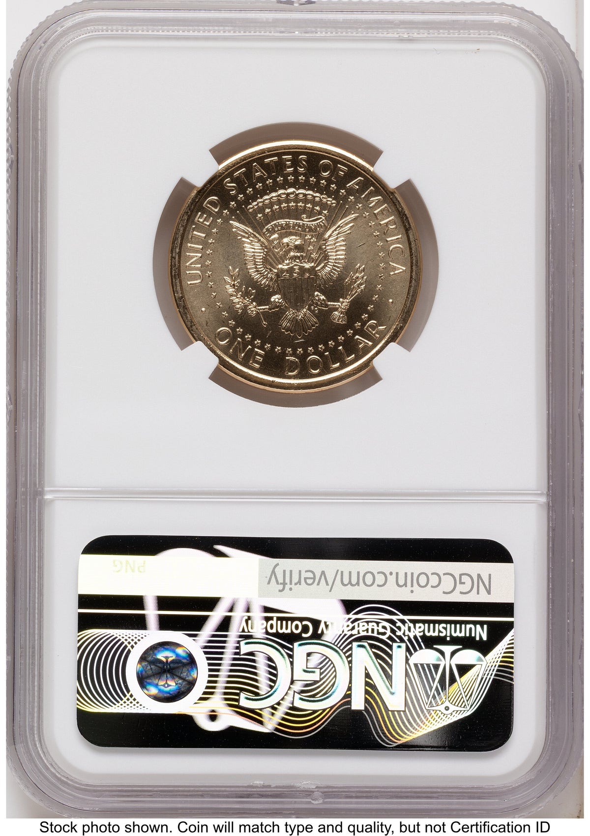 2026 Semiquincentennial President Donald J. Trump $1 (Privy Mark) AR America 250 Congress Building Label NGC MS66