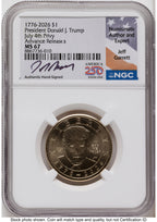 2026 Semiquincentennial President Donald J. Trump $1 (Privy Mark) AR Jeff Garrett America 250 NGC MS67