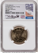 2026 Semiquincentennial President Donald J. Trump $1 (Privy Mark) AR Kenneth Bressett America 250 NGC MS67