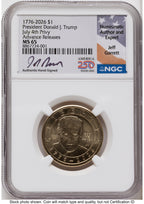 2026 Semiquincentennial President Donald J. Trump $1 (Privy Mark) AR Jeff Garrett America 250 NGC MS65