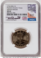 2026 Semiquincentennial President Donald J. Trump $1 AR Kenneth Bressett America 250 NGC MS66