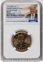 2026 Semiquincentennial President Donald J. Trump $1 FDI Trump Label NGC MS67