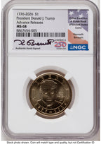 2026 Semiquincentennial President Donald J. Trump $1 AR Kenneth Bressett America 250 NGC MS68