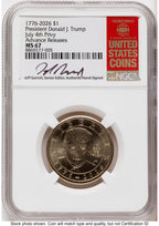 2026 Semiquincentennial President Donald J. Trump $1 (Privy Mark) AR Jeff Garrett Red Book NGC MS67