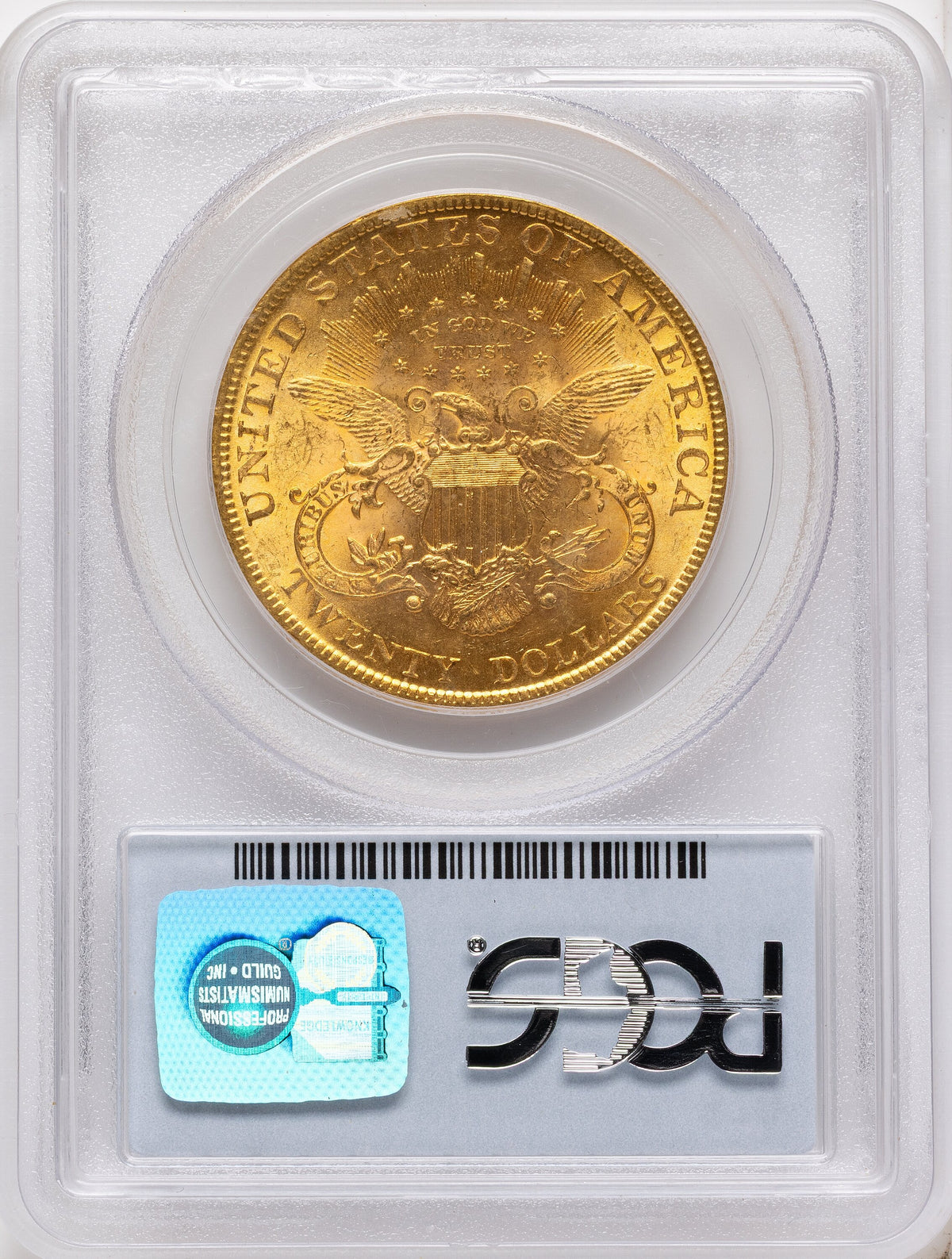 1896 $20 Liberty Double Eagle PCGS MS62