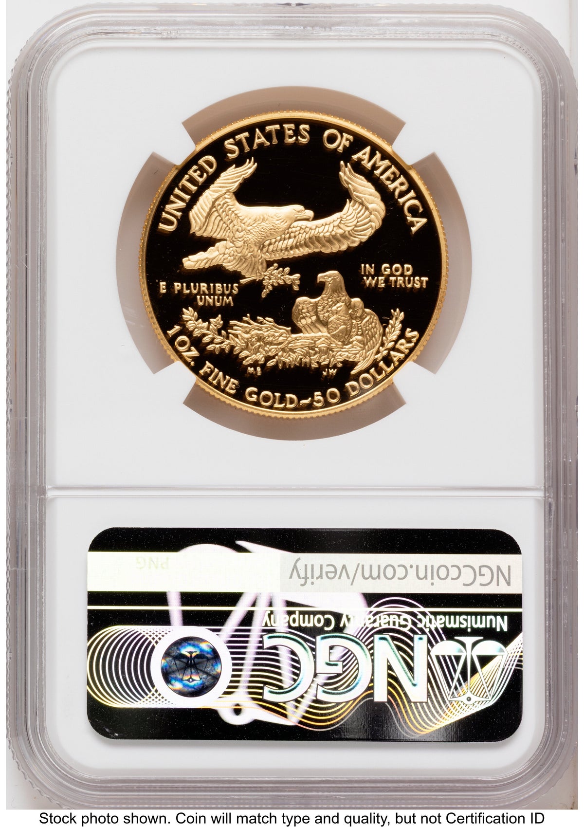 1996-W Proof Gold Eagle 1 oz Red Book NGC PF70