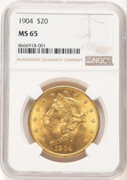 1904 $20 Liberty Liberty Double Eagle NGC MS65 (5440033)