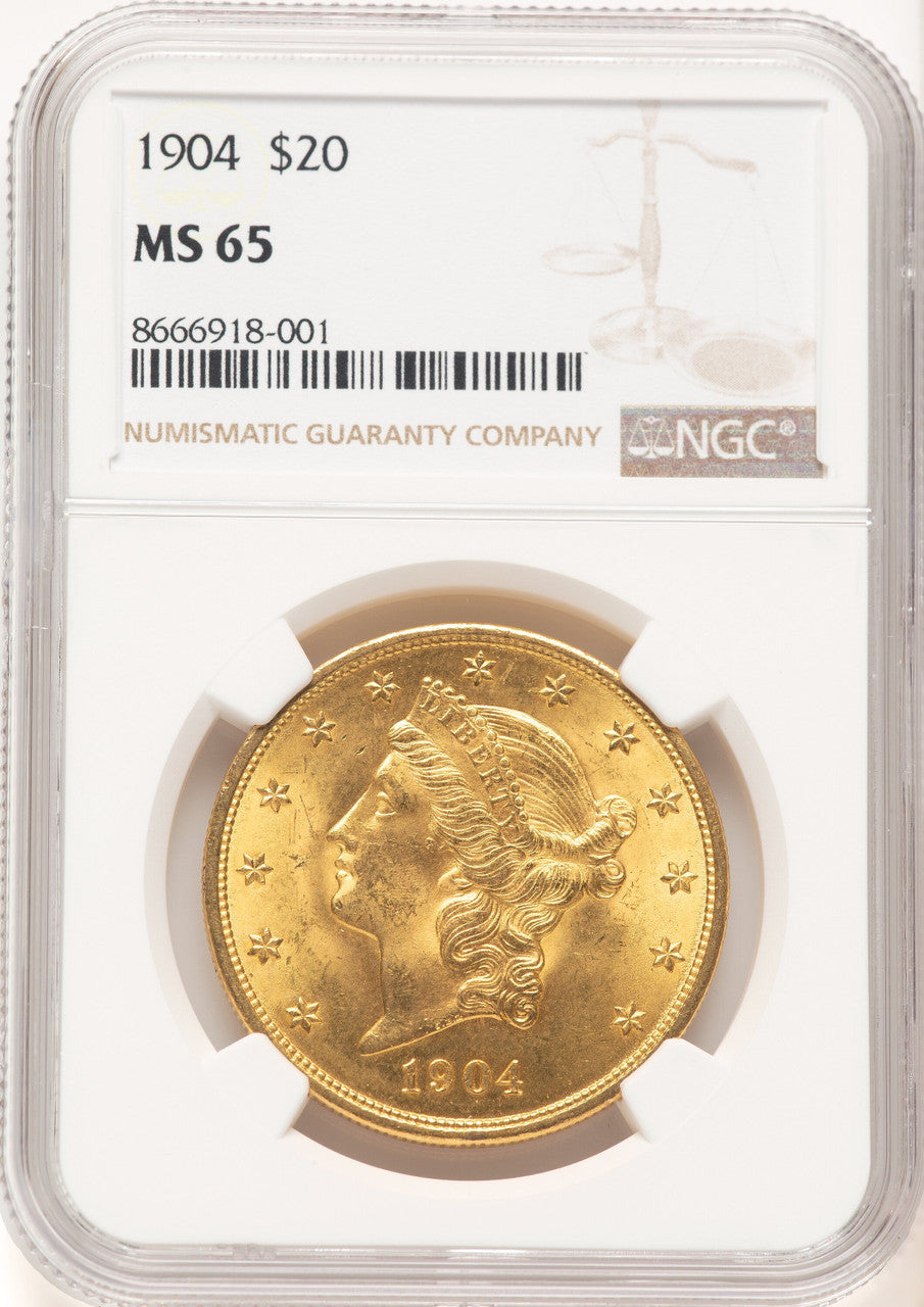 1904 $20 Liberty Liberty Double Eagle NGC MS65 (5440033)