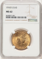1910-S $10 Indian Eagle NGC MS62 (5441009)