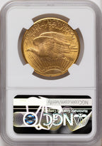 1924-D $20 Saint-Gaudens Double Eagle NGC MS62