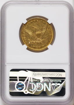 1843 $10 Liberty Eagle NGC AU53