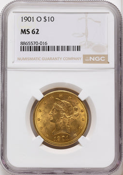 1901-O $10 Liberty Eagle NGC MS62