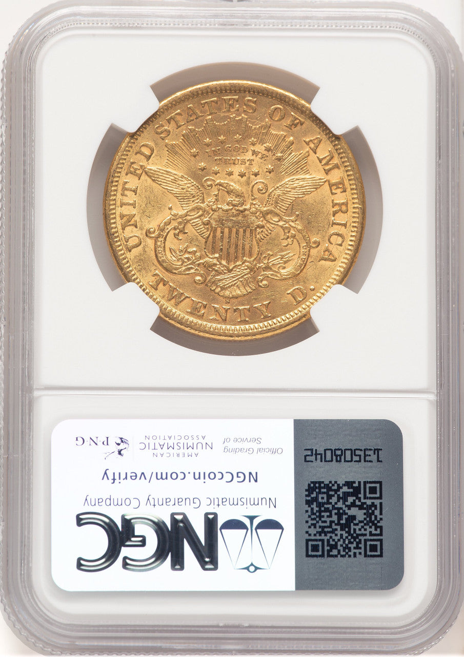 1869-S $20 Liberty Double Eagle NGC AU55 (572285036)