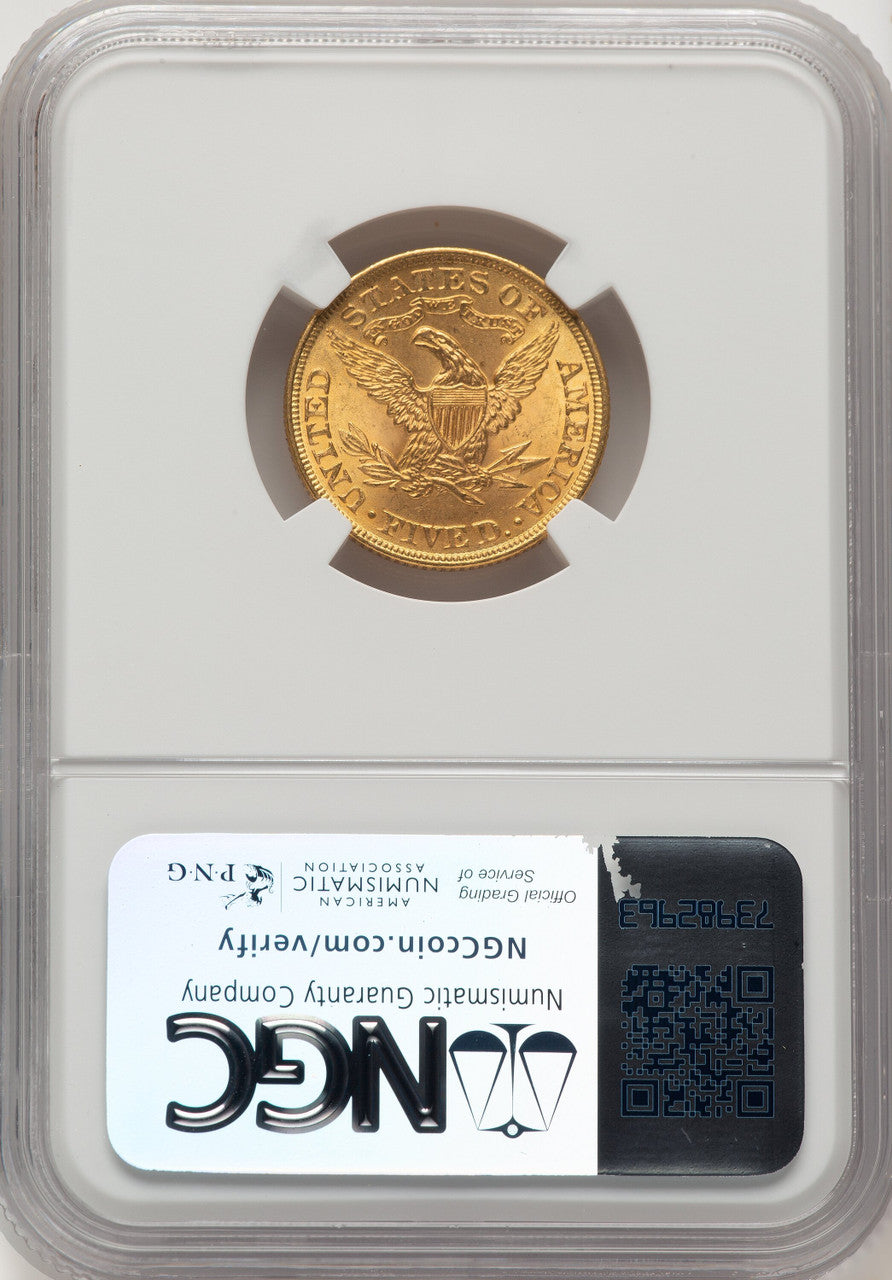 1899 $5 Liberty Half Eagle NGC MS64+