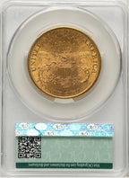 1892-S $20 Liberty Double Eagle CACG MS62