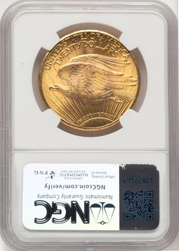 1926 $20 Tripled Die Obverse FS-101 Saint-Gaudens Double Eagle NGC MS66