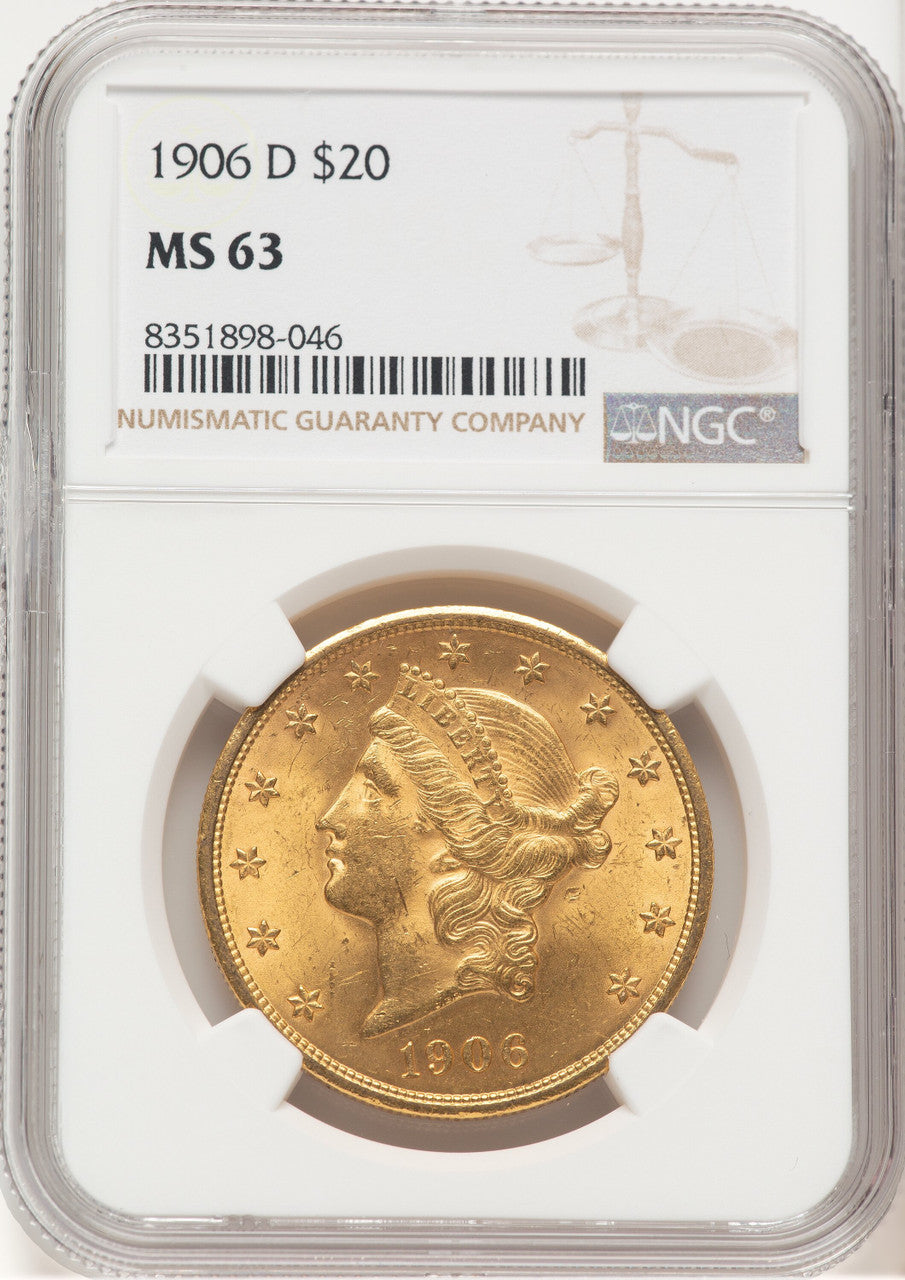 1906-D $20 Liberty Double Eagle NGC MS63 (572458026)