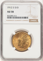 1912-S $10 Indian Eagle NGC AU58 (572468056)