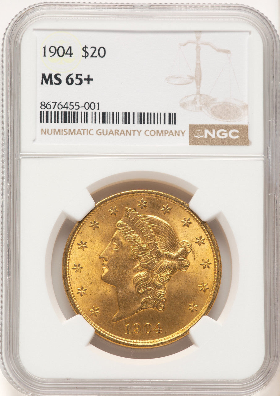 1904 $20 Liberty Liberty Double Eagle NGC MS65+ (572520035)