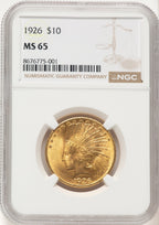1926 $10 Indian Eagle NGC MS65 (572523047)