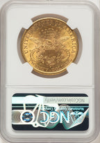 1891-S $20 Liberty Double Eagle NGC MS62