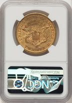 1861-S $20 Liberty Double Eagle NGC AU50