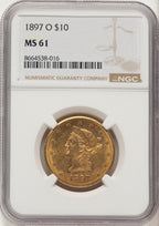 1897-O $10 Liberty Eagle NGC MS61