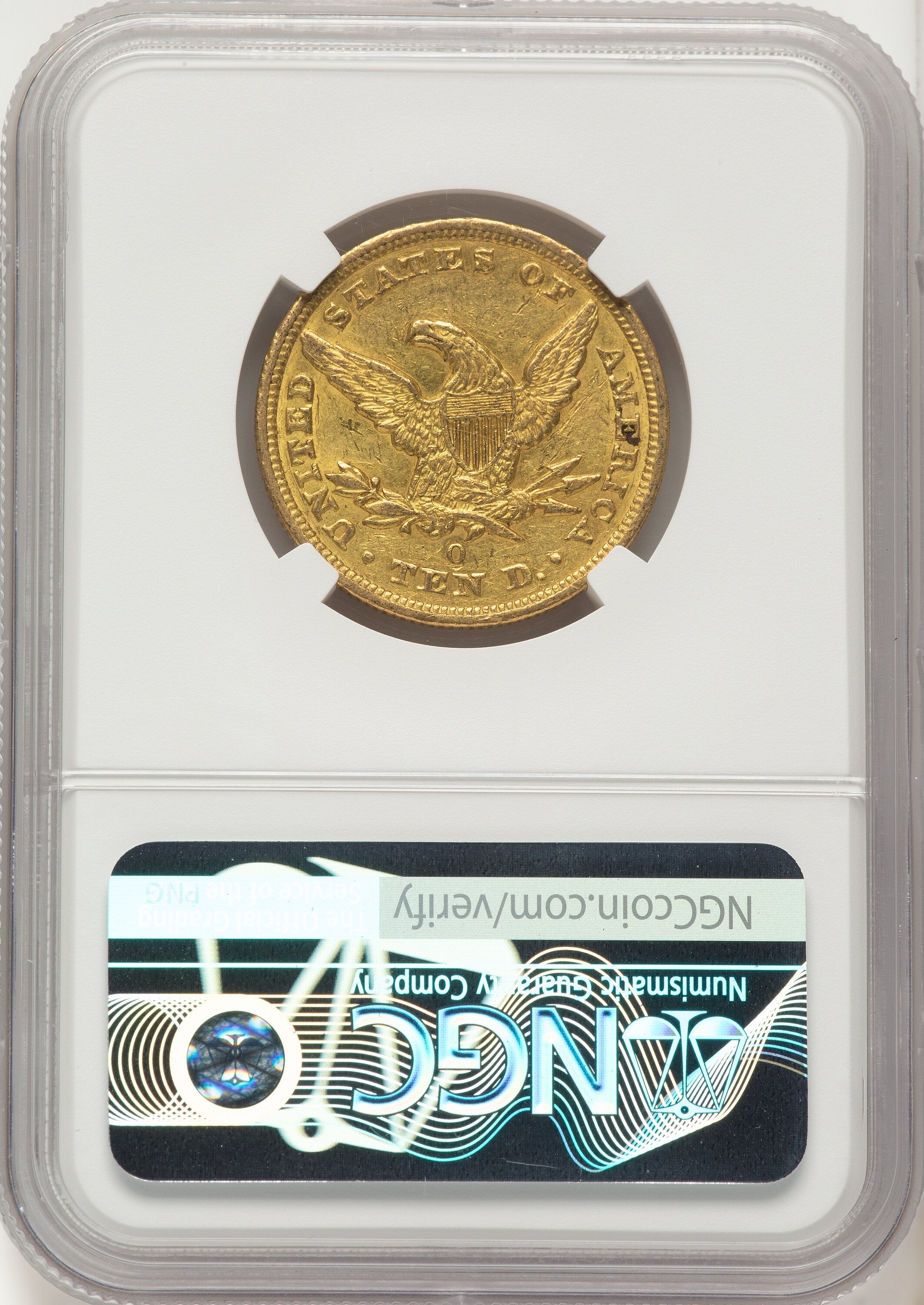 1849-O $10 Liberty Eagle NGC AU55