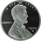 5 OZ SILVER ROUND LINCOLN WHEAT CENT DESIGN GOLDEN STATE MINT