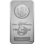 5 OZ SILVER BAR MORGAN
