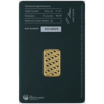 5 GRAM GOLD BAR PERTH